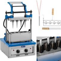 Royal Catering Vaflių kepimo mašina ledų kūgiams kepti 100-120 vaflių per valandą 47 x 112 mm