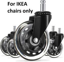 Ratukai IKEA biuro kėdėms, 5 vnt.
