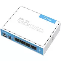 Bevielio tinklo įranga MikroTik RB941-2 hAP lite classic RouterOS L4 32MB RAM, 4xLAN,2.4GHz 802.11b/g/n