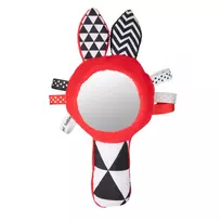 Canpol babies Minkštas kontrastinis žaislas su garsu ir veidrodžiu SENSORY TOYS 68/080