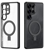Juodas / skaidrus dėklas Samsung Galaxy S25 Ultra telefonui "Dux Ducis Aimo Mag"