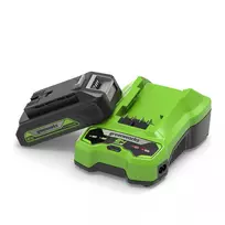 Akumuliatoriaus ir kroviklio komplektas Greenworks GSK24B2, 24V 2Ah
