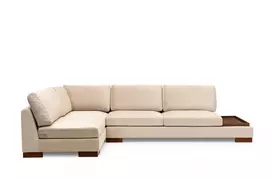 Kampinė sofa Hanah Home Tulip, smėlio spalvos, 97 x 80 x 193