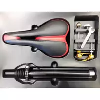 Elektroninio paspirtuko sėdynė Beaster Scooter BSSEAT, tinka BS700B, BS701B, BS800B, BS801B modeliams,Black/Red
