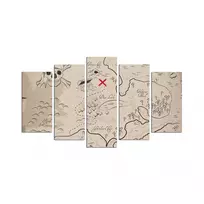 Dekoratyvinis paveikslas (5 vnt.), Wallxpert, daugiaspalvis, 110 x 60, cm