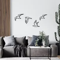 Dekoratyvinis metalinis sienų aksesuaras, Wallxpert, juodas, 100 x 24, cm