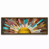 Dekoratyvinis rėmelis MDF tapyba, Wallxpert, daugiaspalvis, 40 x 120, cm