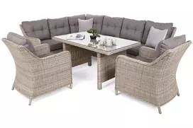 Kampinis lauko baldų komplektas California Beige