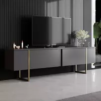 TV stovas, Hanah Home, antracitas Auksinis, 180 x 50 x 30, cm