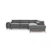 Kampinė sofa Laurence su patalynės dėže, audinys Monolith 84