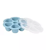 Silikoninis kūdikio maisto konteineris Multiportions Beaba (6 x 90 ml), Blue