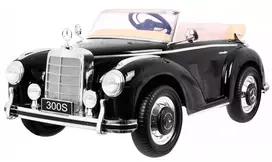 Elektromobilis Mercedes Benz 300S RETRO, juodas, lakuotas