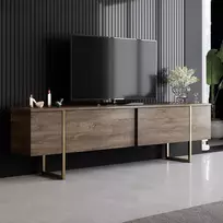 TV stovas, Hanah Home, graikinis riešutas Auksinis, 180 x 50 x 30, cm