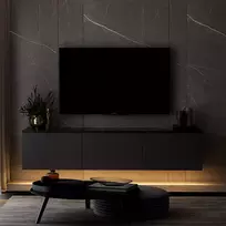 TV stovas, Hanah Home, antracitas, 160 x 35 x 32, cm