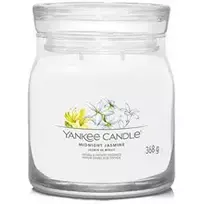 Yankee Candle Midnight Jasmine Signature Candle ( půlnoční jasmín ) - Vonná svíčka, 368.0g