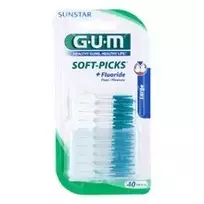 Gum Soft Picks Large Interdental Brushes - Interdental Brushes, 40.0ks