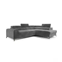 Kampinė sofa Laurence su patalynės dėže, audinys Paros 06