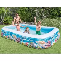 Vaikiškas baseinas Intex Swim Center Sea Animals, 305x183x56 cm