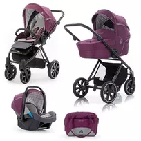 Universalus vežimėlis Noordi Polaris CITY SP 3in1, 677, Italian Plum