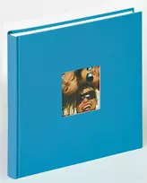 Albumas WALTHER FA-205-U Fun ocean blue 26X25/40psl, balti lapai | kampučiai/lipdukai | knyginio rišimo | viršelyje keičiama nuotrauka