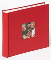 Albumas WALTHER ME-110-R Fun red 10x15 200, balti lapai | kišeninis | knyginio rišimo | viršelyje keičiama nuotrauka