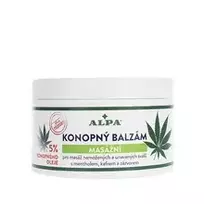 "Alpa Alpa" kanapių masažinis balzamas su kanapių aliejumi, 250 ml