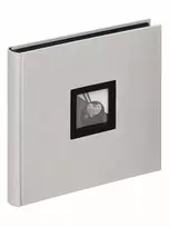 Albumas  WALTHER FA-209-D B&W 26x25 pilkas 50psl juodi | kampučiai/lipdukai | knyginio rišimo | lininins | viršelyje vieta nuotraukai
