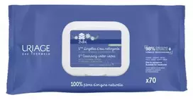 Uriage - Bébé valymo servetėlės (1st Cleansing Water Wipes) 70 vnt