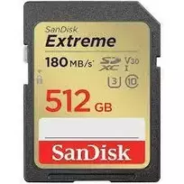 SanDisk SDXC 512GB Extreme UHS-I U3 V30 180/130MB/s