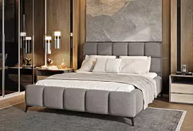 Lova su patalynės dėže Mist Sola 18, 140x200, beige spalva