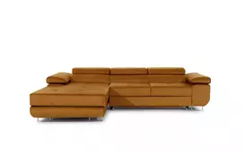Kampinė sofa Armando su patalynės dėže, audinys Monolith 48