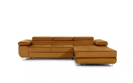 Kampinė sofa Armando su patalynės dėže, audinys Monolith 48