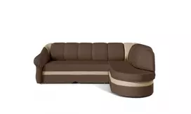 Kampinė sofa Benano su patalynės dėže, audinys Soft 15, Soft 18