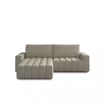 Kampinė sofa Bonett su patalynės dėže, audinys Dora 21