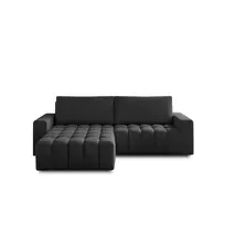 Kampinė sofa Bonett su patalynės dėže, audinys Monolith 97