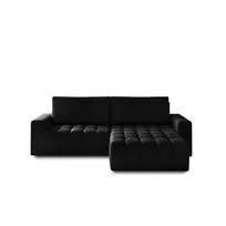 Kampinė sofa Bonett su patalynės dėže, audinys Mat Velvet 99