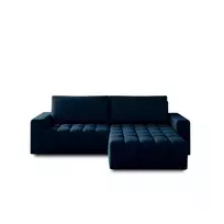 Kampinė sofa Bonett su patalynės dėže, audinys Monolith 77
