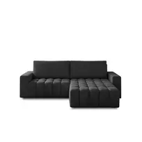 Kampinė sofa Bonett su patalynės dėže, audinys Monolith 97