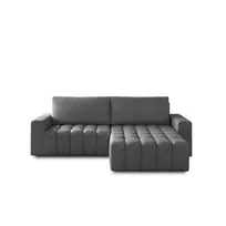 Kampinė sofa Bonett su patalynės dėže, audinys Paros 05