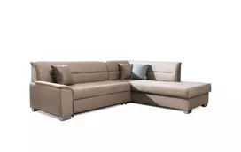 Kampinė sofa Bergen su patalynės dėže, audinys Monolith 09