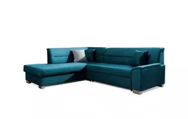 Kampinė sofa Bergen su patalynės dėže, audinys Monolith 77