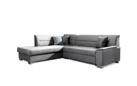 Kampinė sofa Bergen su patalynės dėže, audinys Monolith 85