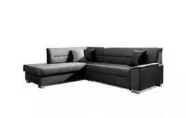Kampinė sofa Bergen su patalynės dėže, audinys Monolith 97
