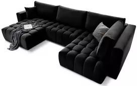 Kampinė sofa Bonito su patalynės dėže, audinys Loco 10