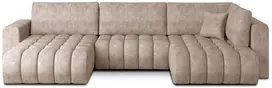 Kampinė sofa Bonito su patalynės dėže, audinys Leve 18