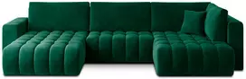 Kampinė sofa Bonito su patalynės dėže, audinys Lukso 35