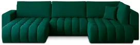 Kampinė sofa Bonito su patalynės dėže, audinys Nube 35