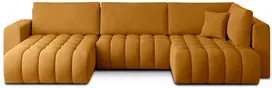 Kampinė sofa Bonito su patalynės dėže, audinys Nube 45