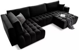 Kampinė sofa Bonito su patalynės dėže, audinys Loco 10