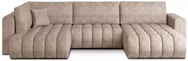 Kampinė sofa Bonito su patalynės dėže, audinys Leve 18